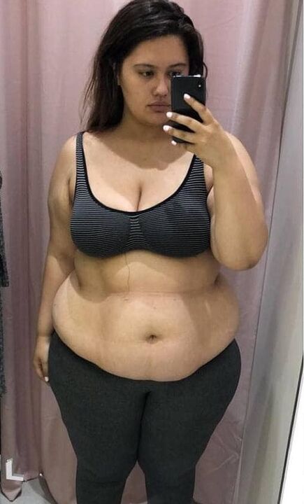 I hated my body because of the extra pounds.